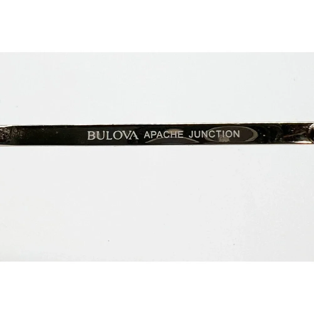Bulova Apache Junction Eyeglasses Mens Gold Aviator Frames 55-17-140
